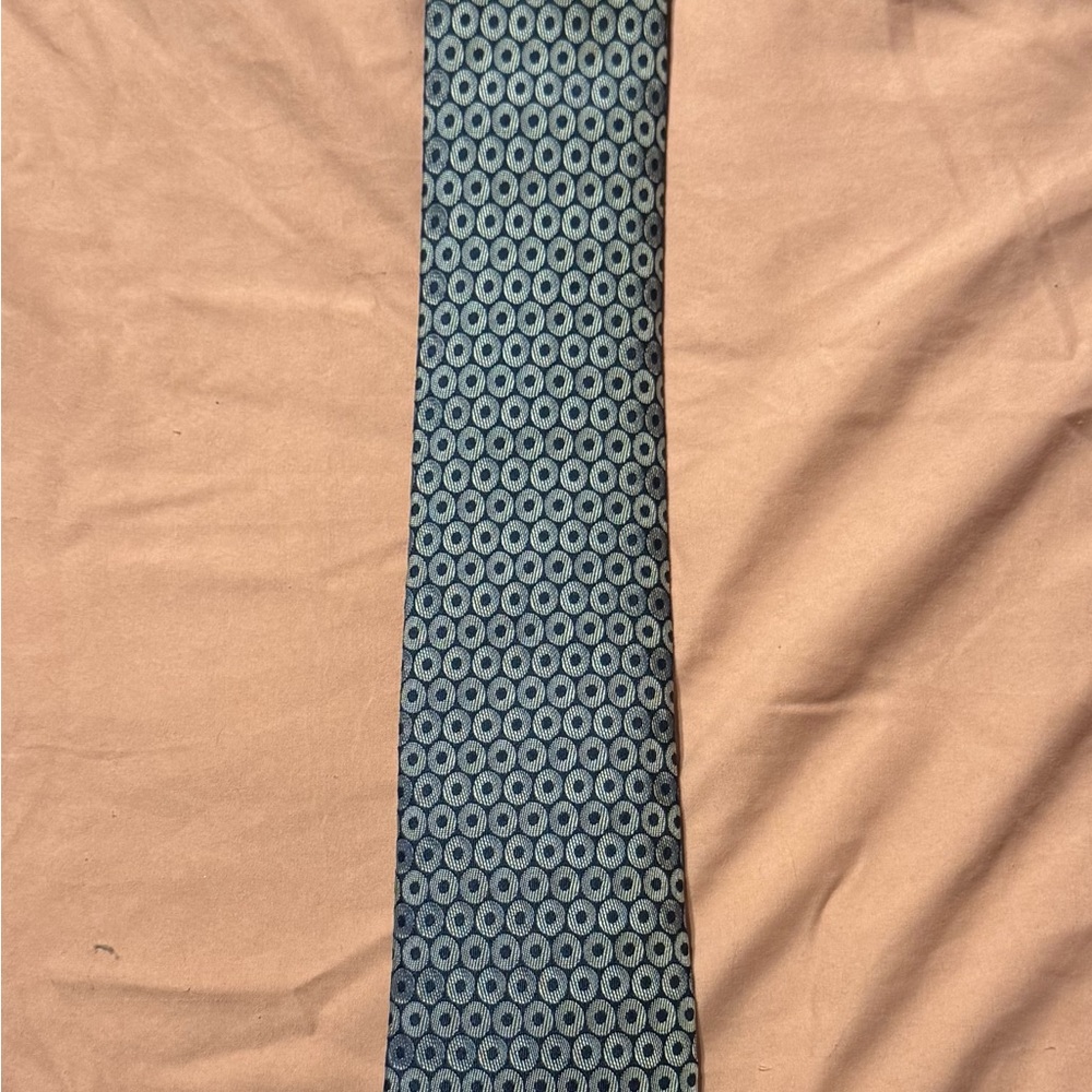 Hermes Blue Polka Dot Tie